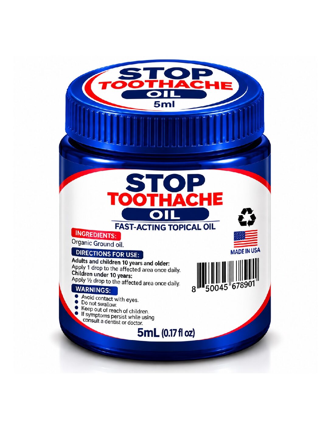 Home Stop Toothache Oil 5ml (0.17 fl oz)